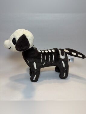 Jellycat Skeledog Dan Skeleton Dog Plush Stuffed Animal Toy, Halloween Retired